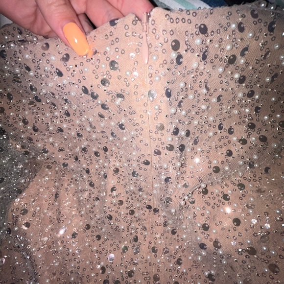 BRAND NEW NWT NADINE MERABI MAYA WHITE DRESS - Picture 12 of 17